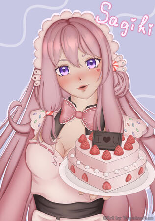 Sagiki Valentine's Art
